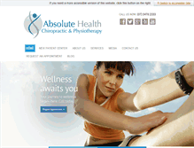 Tablet Screenshot of absolutehealth.net.au